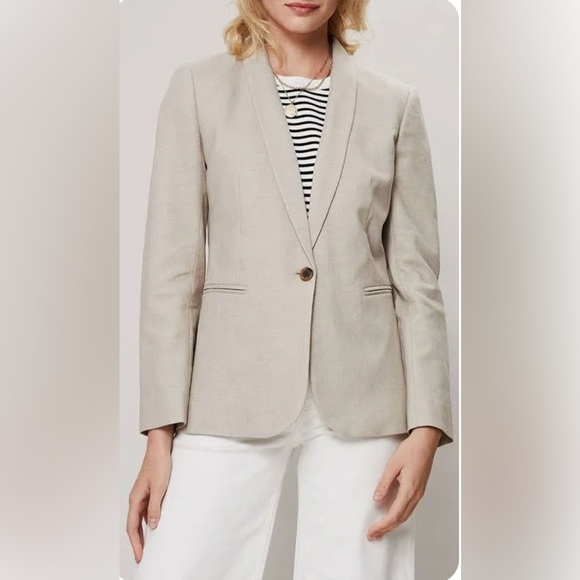J. Crew Jackets & Blazers - J. Crew Parke Tan Blazer with Shawl Lapels and Tailored Fit